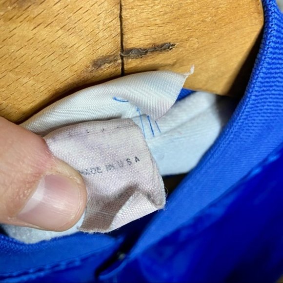 Vintage Hartwell Royal Blue Satin Varsity Jacket - Picture 3 of 7